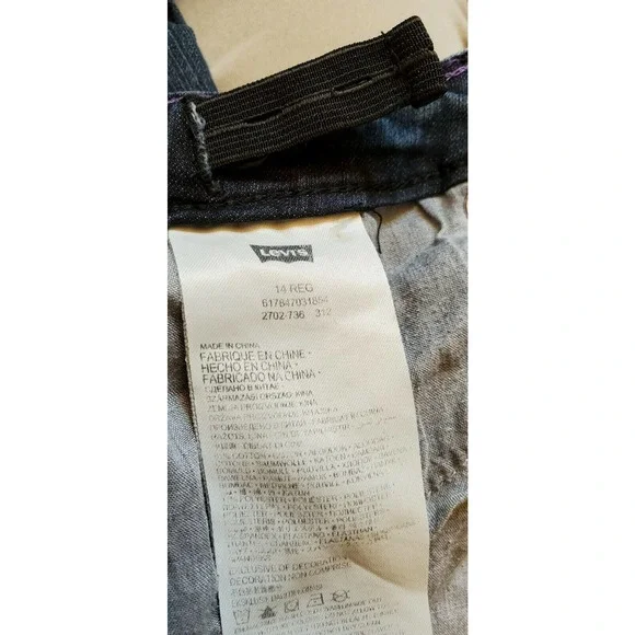 Levi's 14 Reg Girl's Denim Leggins - Picture 10 of 10